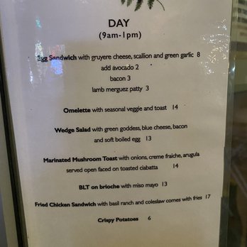 Otway - Day menu - New American Near Me - Brooklyn, New York Otway - Day menu - New American Near Me - Brooklyn, New York