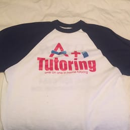 A+ tutoring baseball jerseys for tutors to wear!