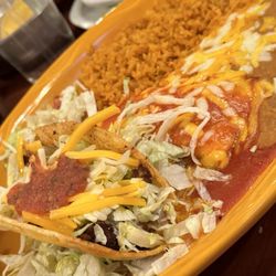 Guadalajara Original Grill - #2 Item Combo with a taco and enchilada