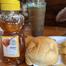 Fall Creek Steak and Catfish House - Tossed roll and honey