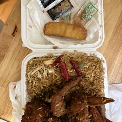 J-Wok Chinese Kitchen - 4pc Buffalo Wing Combo with Fried Rice & Egg Roll
