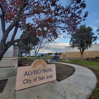 Alviso Park - Park entrance near library - Parks Near Me - San Jose, California