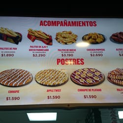 Papa Johns - Menú del papa Jonhs