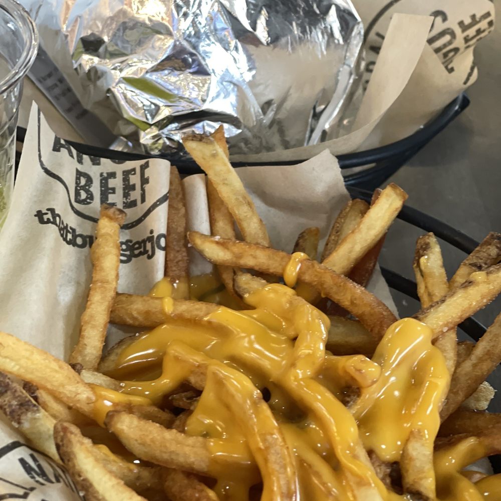 Double Burger That Burger Double, Regular fries with cheese Double Burger That Burger Double, Regular fries with cheese