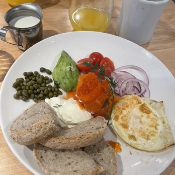 Sibling by Pushkin's - Deconstructed lox plate - New American Near Me - Sacramento, California Sibling by Pushkin's - Deconstructed lox plate - New American Near Me - Sacramento, California