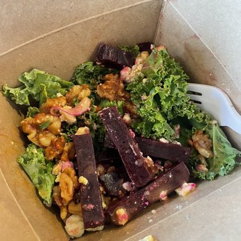 Blue Heron Coffeehouse - Beet salad prepared with kale (special order, thank you for accommodating my substitution) - Coffee & Tea Near Me - Winona, Minnesota