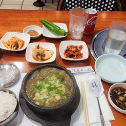 Galbi tang or beef soup, with lots of beef, dipping sauce, and a great way to start a Saturday! Galbi tang or beef soup, with lots of beef, dipping sauce, and a great way to start a Saturday!