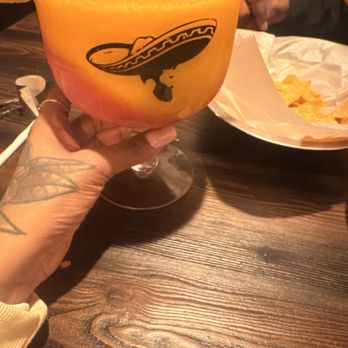 Catrin Cantina - Mango peach frozen margarita, - Seafood Near Me - Newport News, Virginia