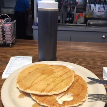 Betsy's Restaurant - Side of pancakes. Syrup in a squeeze bottle = Genius! - Diners Near Me - Morgan Hill, California