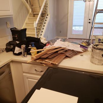 Matrix Painting - Painting supplies all over my uncovered counters - Painters Near Me - Raleigh, North Carolina Matrix Painting - Painting supplies all over my uncovered counters - Painters Near Me - Raleigh, North Carolina