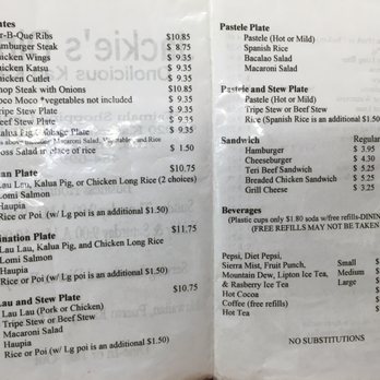 Jackie's Diner - Menu 2 - Hawaiian Near Me - Aiea, Hawaii Jackie's Diner - Menu 2 - Hawaiian Near Me - Aiea, Hawaii