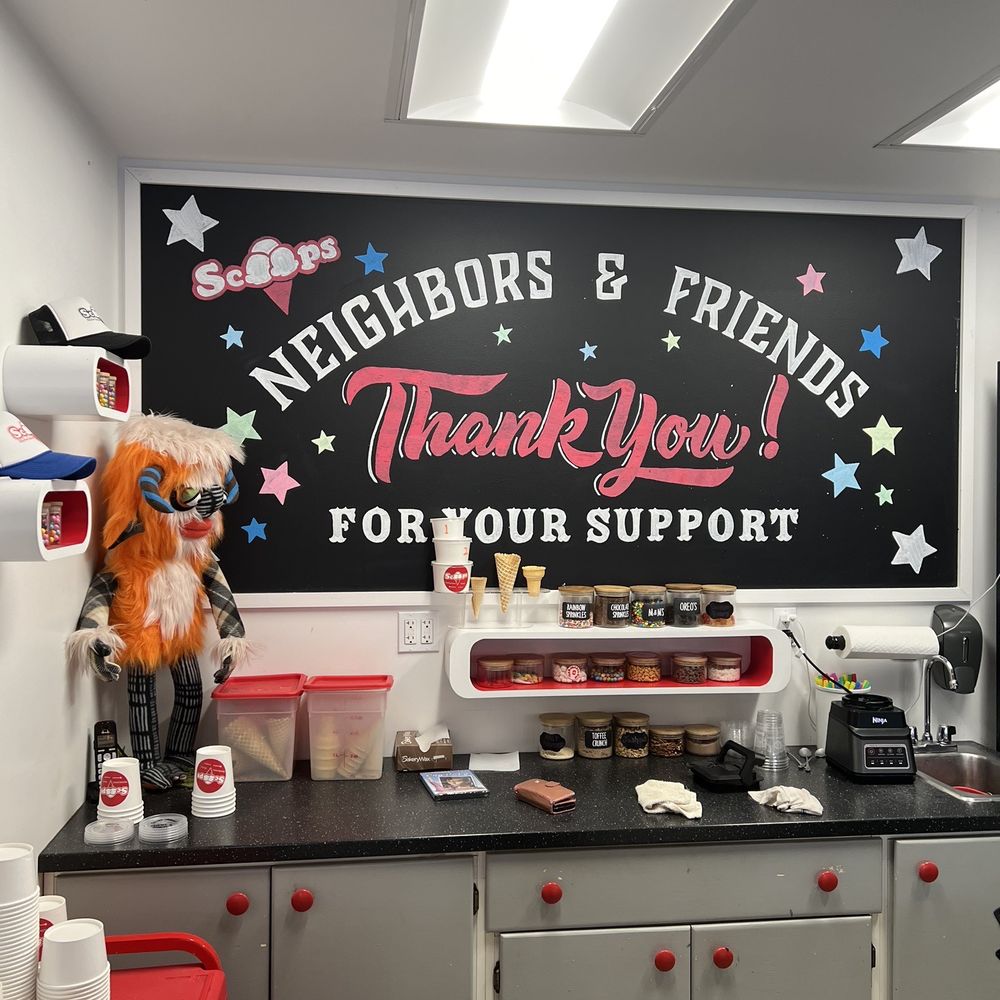 Scoops - a thank you sign in a kitchen - Ice Cream & Frozen Yogurt Near Me - Denver, Colorado Scoops - a thank you sign in a kitchen - Ice Cream & Frozen Yogurt Near Me - Denver, Colorado