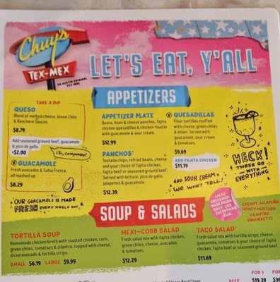 Menu photo 7 Chuy's Cedar Park, TX Menu photo 7 Chuy's Cedar Park, TX