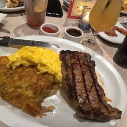 Steak was cooked as requested, and perfect Steak was cooked as requested, and perfect