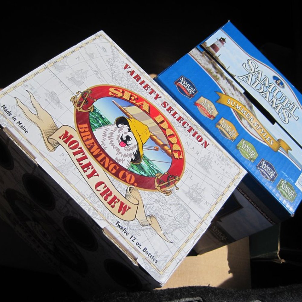 12-pack craft beer bought on sale. 12-pack craft beer bought on sale.