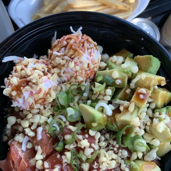 Suha Bites - Ahi tuna, Surimi Crab, avocado, and tempura crunch - Hawaiian Near Me - Las Vegas, Nevada