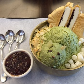 Coffee Factory - Green tea bingsoo/ice flake - Desserts Near Me - Flushing, New York Coffee Factory - Green tea bingsoo/ice flake - Desserts Near Me - Flushing, New York