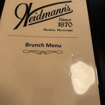 Weidmann's Restaurant - The menu face - Steakhouses Near Me - Meridian, Mississippi Weidmann's Restaurant - The menu face - Steakhouses Near Me - Meridian, Mississippi