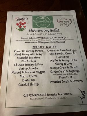 Menu photo 7 Green Marlin Restaurant And Bar Vero Beach, FL Menu photo 7 Green Marlin Restaurant And Bar Vero Beach, FL