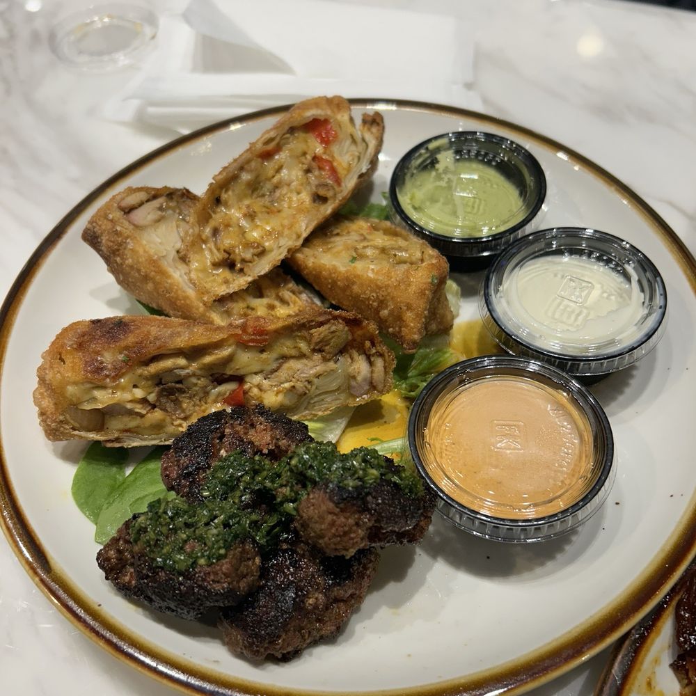 Politan Row - Shawarma Eggrolls, Beef Kofta and assorted sauce - Venues & Event Spaces Near Me - Dunwoody, Georgia Politan Row - Shawarma Eggrolls, Beef Kofta and assorted sauce - Venues & Event Spaces Near Me - Dunwoody, Georgia