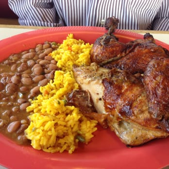 Guapo's GO, Taqueria & Charcoal Chicken - 1/2 Rotisserie Chicken, Mexican Rice, a la charra beans (comes w/ fries and coleslaw or salad) - Mexican Near Me - Woodbridge, Virginia