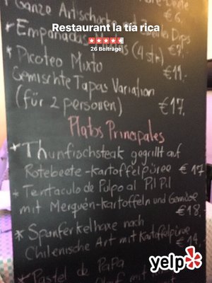 Menu photo 2 La Tia Rica Berlin, BE