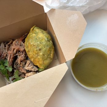El Super Pan - Roasted Pork Mofongo with broth - Latin American Near Me - Atlanta, Georgia El Super Pan - Roasted Pork Mofongo with broth - Latin American Near Me - Atlanta, Georgia