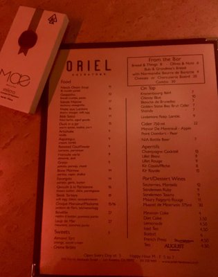 Menu photo 5 Oriel Chinatown Los Angeles, CA Menu photo 5 Oriel Chinatown Los Angeles, CA