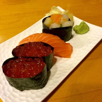 Musashi's - Ikura + salmon + scallops :) - Japanese Near Me - Bellevue, Washington Musashi's - Ikura + salmon + scallops :) - Japanese Near Me - Bellevue, Washington