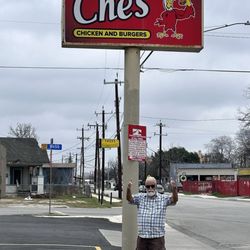Che's Chicken & Burgers - Standing under the chess chicken sign on South Pressa. In my opinion, the best fried chicken in the city.