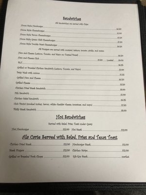 Menu photo 1 Debby's Kountry Kitchen Eunice, NM