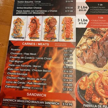 El Churrascaso - Menu - Steakhouses Near Me - Miramar, Florida