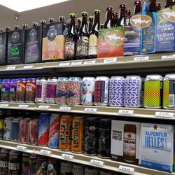 Spirits Unlimited - Those aren't all of the beer shelves...not to mention the cold ones!