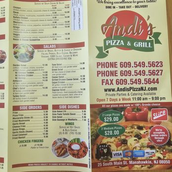 Andi's Pizza & Grill - Most Recent Menu - Pizza Near Me - Manahawkin, New Jersey Andi's Pizza & Grill - Most Recent Menu - Pizza Near Me - Manahawkin, New Jersey