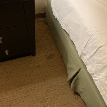 Tropicana Laughlin - A Caesars Rewards Destination - Stains on the rug near front of the bed -headboard - Hotels Near Me - Laughlin, Nevada