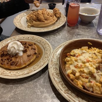 Another Broken Egg Cafe - Chicken and Waffles, sweet potato pancakes, Louisiana skillet - Breakfast & Brunch Near Me - Pooler, Georgia