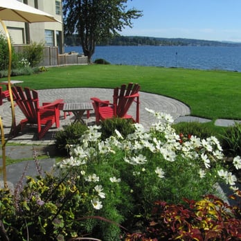 Environmental Construction - Life's good on Lake Washington near Seattle. Take a chair out to the patio...and...relax. - Landscaping Near Me - Kirkland, Washington