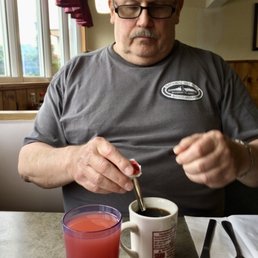 My friend Jim C. when we had breakfast at Dad's June 2018. Reposted 10/15/23