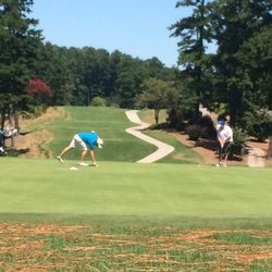 The Club at Irish Creek - Hole 18. Par 3.