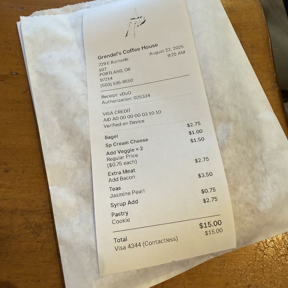 Grendel's Coffee House - prices to expect - Coffee & Tea Near Me - Portland, Oregon Grendel's Coffee House - prices to expect - Coffee & Tea Near Me - Portland, Oregon