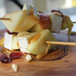 Kelli's Catering & Events - Caramel Apple Brie Skewers