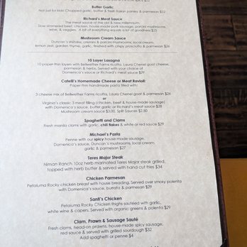 Catelli's - Menu - New American Near Me - Geyserville, California