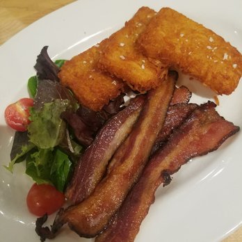 Sibling by Pushkin's - Bacon and hash browns sans bacon - New American Near Me - Sacramento, California Sibling by Pushkin's - Bacon and hash browns sans bacon - New American Near Me - Sacramento, California