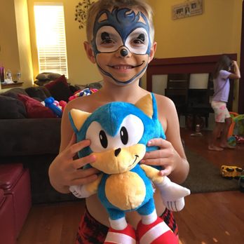 IE Party Makers - Sonic the hedgehog face paint! - Face Painting Near Me IE Party Makers - Sonic the hedgehog face paint! - Face Painting Near Me