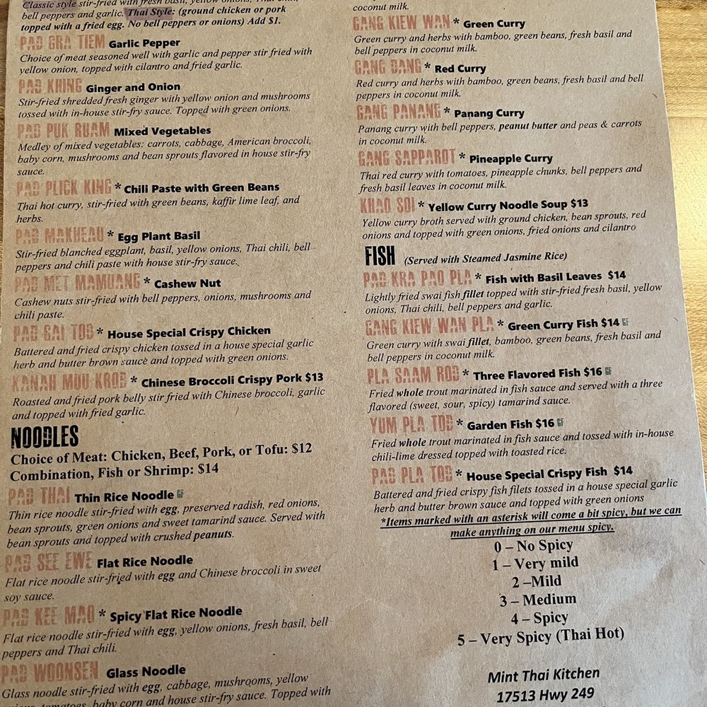 Mint Thai Kitchen - Menu - Thai Near Me - Houston, Texas Mint Thai Kitchen - Menu - Thai Near Me - Houston, Texas