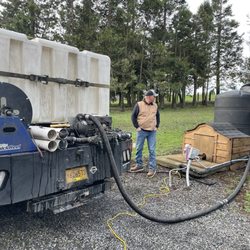 Water Delivery Services - Filling water tank with clean potable water