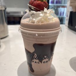 Chocolate covered strawberry shake