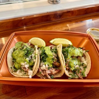Cenote - A trio of carnitas street tacos - Mexican Near Me - San Francisco, California Cenote - A trio of carnitas street tacos - Mexican Near Me - San Francisco, California