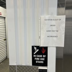 CubeSmart Self Storage - Elevators have been out of service for MONTHS.