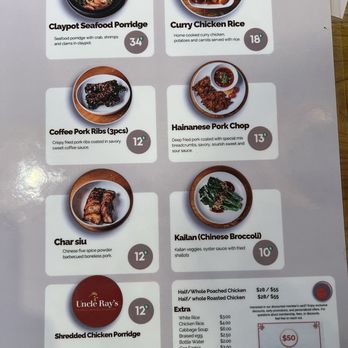 Uncle Ray's - Menu - Singaporean Near Me - New York, New York